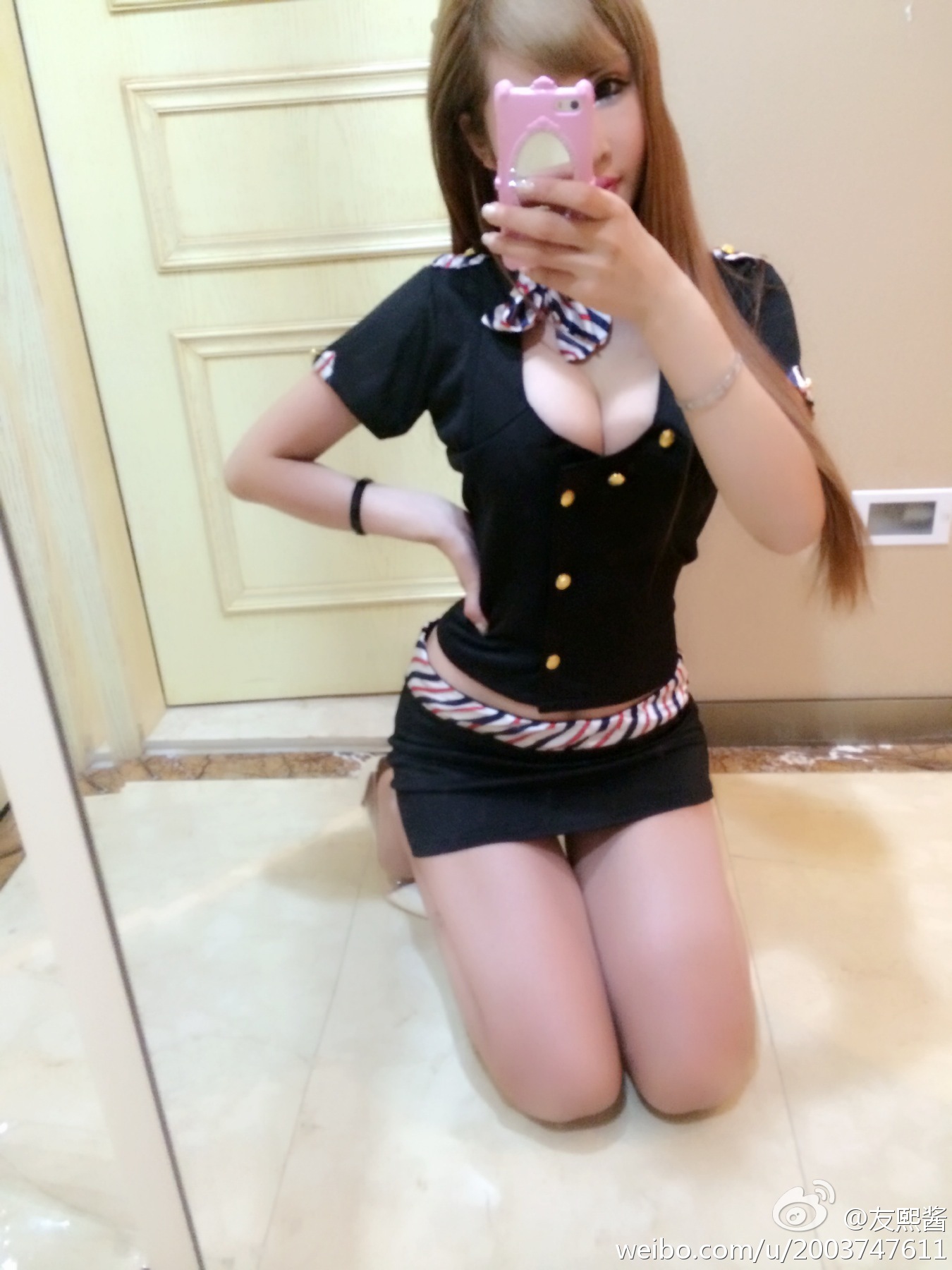 G罩美胸 火爆的辣子 友熙酱 微博自拍破解私密图片 1